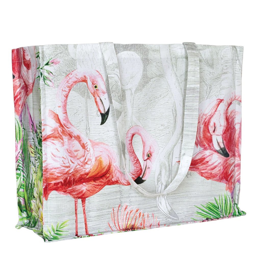 Michel Design Works Designer Flamingo Tote Bag